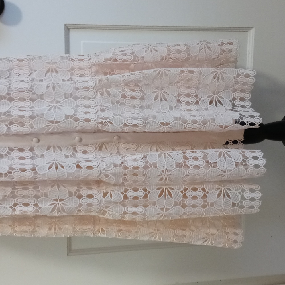 🆕️ 🍑Antonio Melani🍑 - Bruna Peachy Blossom Lace Button-Front Dress - Picture 9 of 16